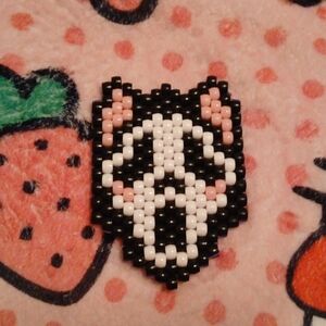 Scream/Hello Kitty Beaded Tapestry